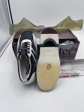 Dexter SST 6 Plus Leather Bowling Shoes Black White Left Handed LH Women's 7.5M